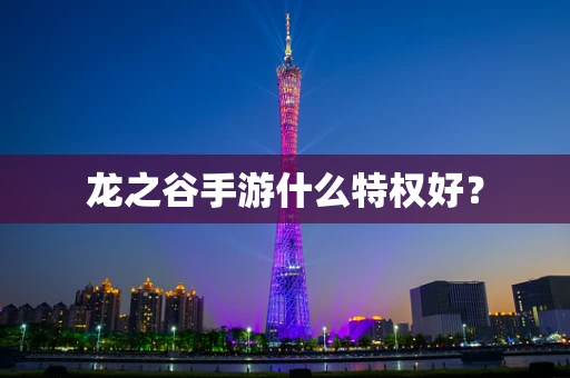 龙之谷手游什么特权好？