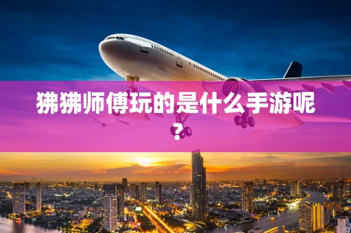 狒狒师傅玩的是什么手游呢？