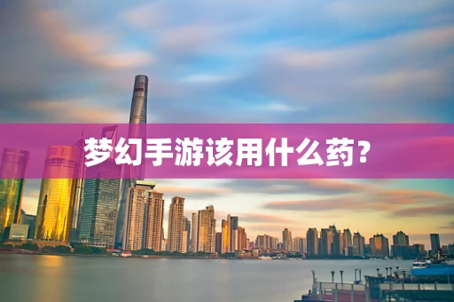 梦幻手游该用什么药？