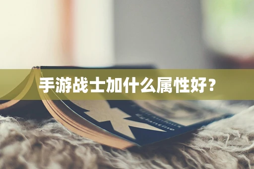 手游战士加什么属性好？