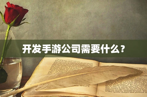 开发手游公司需要什么？