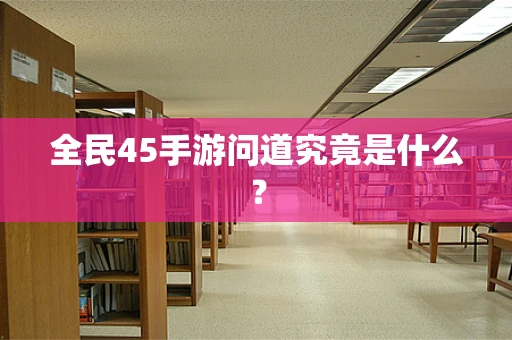 全民45手游问道究竟是什么？