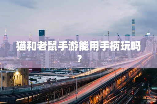 猫和老鼠手游能用手柄玩吗？