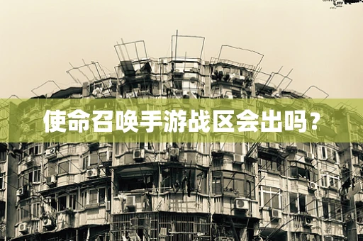 使命召唤手游战区会出吗？