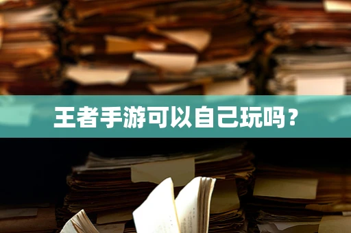 王者手游可以自己玩吗？