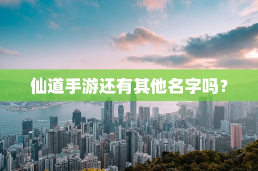 仙道手游还有其他名字吗？