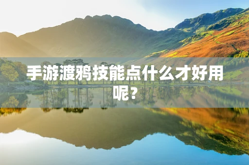 手游渡鸦技能点什么才好用呢？