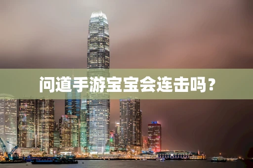 问道手游宝宝会连击吗？