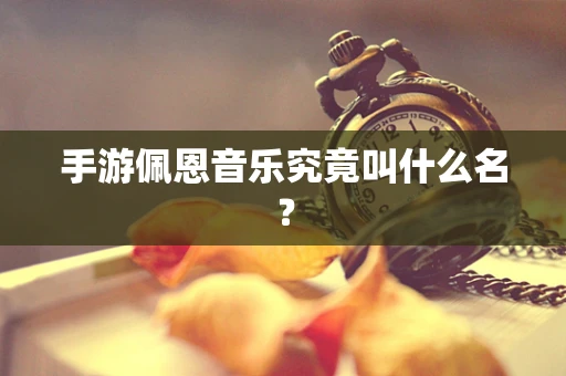 手游佩恩音乐究竟叫什么名？