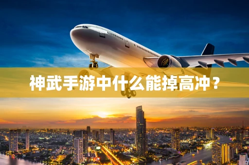 神武手游中什么能掉高冲？
