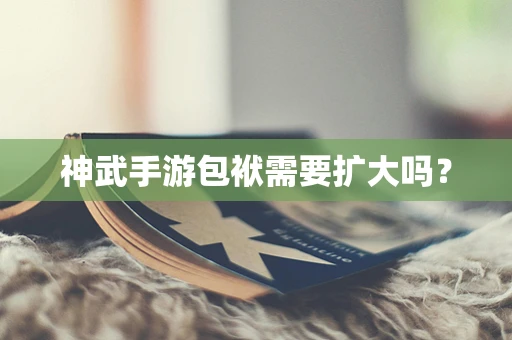 神武手游包袱需要扩大吗？