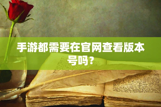 手游都需要在官网查看版本号吗？