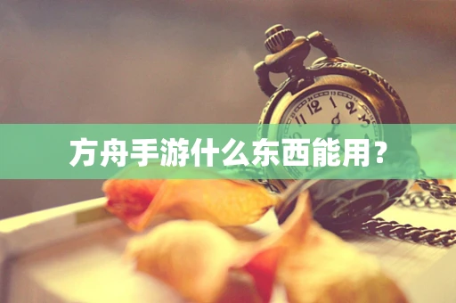 方舟手游什么东西能用？