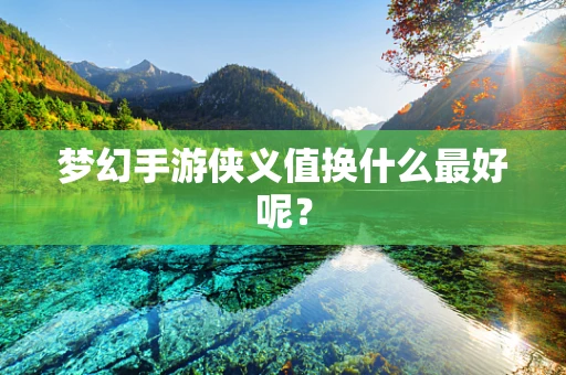 梦幻手游侠义值换什么最好呢？