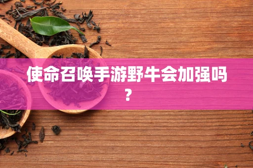 使命召唤手游野牛会加强吗？