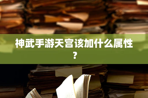 神武手游天宫该加什么属性？
