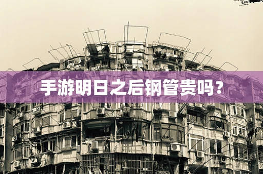 手游明日之后钢管贵吗？