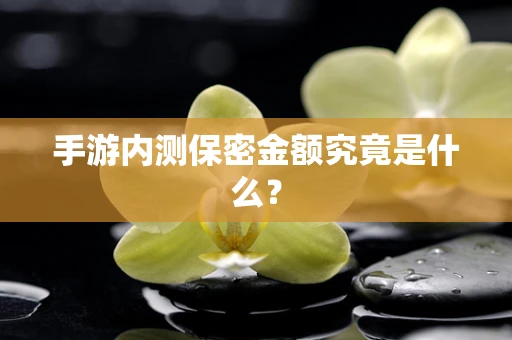 手游内测保密金额究竟是什么？