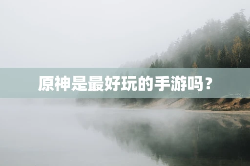 原神是最好玩的手游吗？