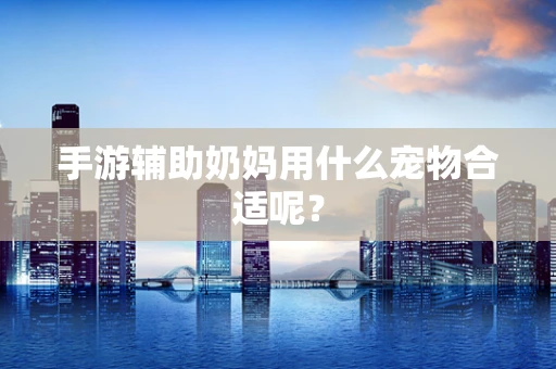 手游辅助奶妈用什么宠物合适呢？